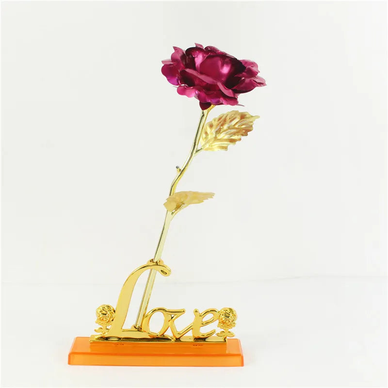 Roses Valentines Day Gift Beauty Golden Flowers