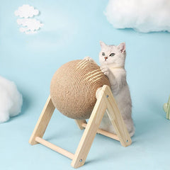 Cat Scratching Ball Toy Kitten Sisal Rope Ball Board Grinding Paws Toys Cats