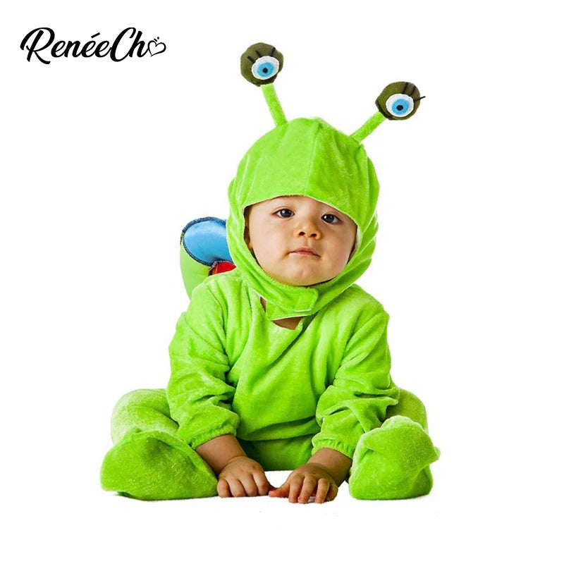 Reneecho Baby Snail Costume Infant Snail Costume Green Halloween Costume For Kids