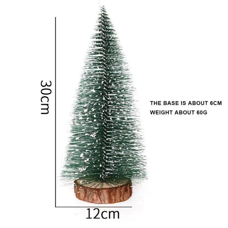 Miniature Christmas Tree Small Artificial Sisal Snow Landscape Architecture Trees For Christmas