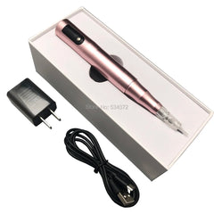 Rose Gold LED Wireless Eyebrow Tattoo Machine Permanent Makeup Pen