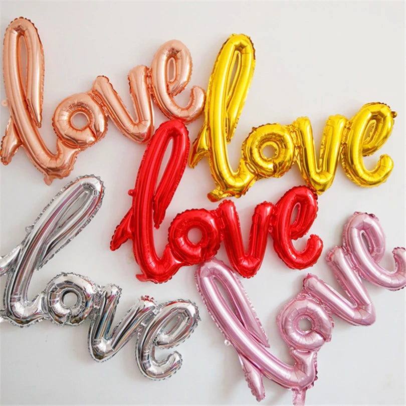 LOVE Letter large size Foil Balloon Anniversary Wedding Valentines Day