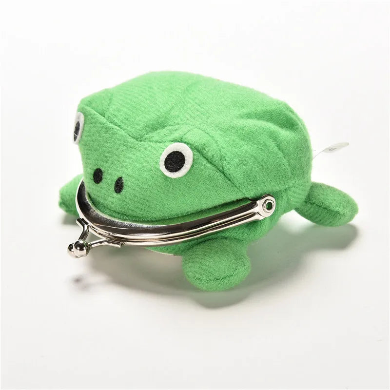 Hotsale Cute Frog Wallet Anime Cartoon Wallet Coin Purse Manga Flannel Wallet Bag Cosplay