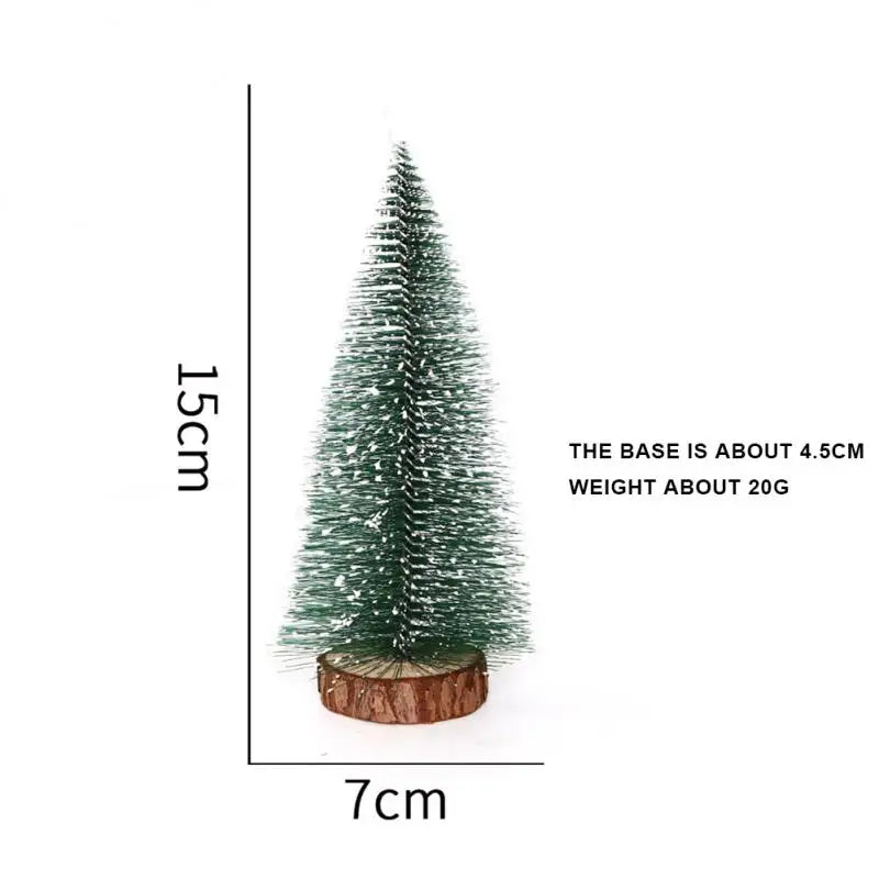 Miniature Christmas Tree Small Artificial Sisal Snow Landscape Architecture Trees For Christmas