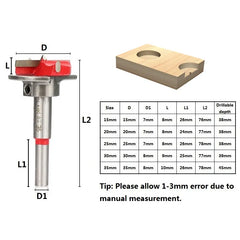 XCAN 1 Set Adjustable Wood Hole Cutter 15/20/25/30/35mm Carpenter Forstner Drill Bit Set Carbide Tipped Boring Core Hole Drill