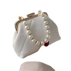 Stylish Totes Pearl Clip Bag Women's Party Clutch Wedding Crossbody Bag