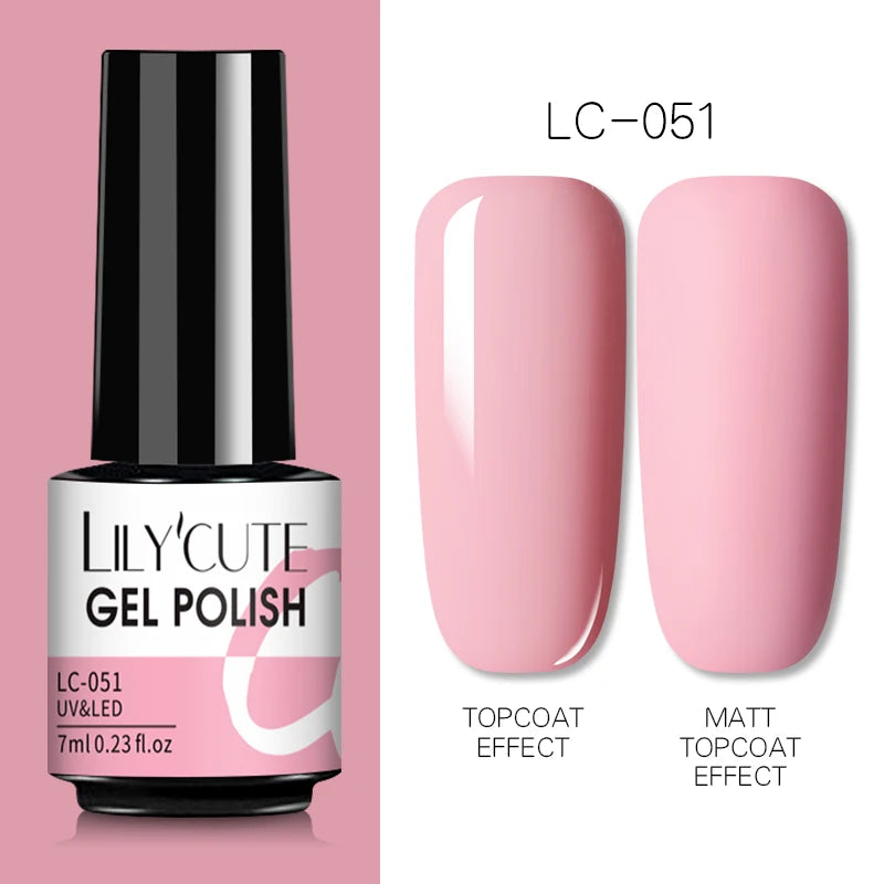 Gel Nail Polish Bright Color Nail Gel Semi Permanent UV Varnish Manicure Soak Off Top Base