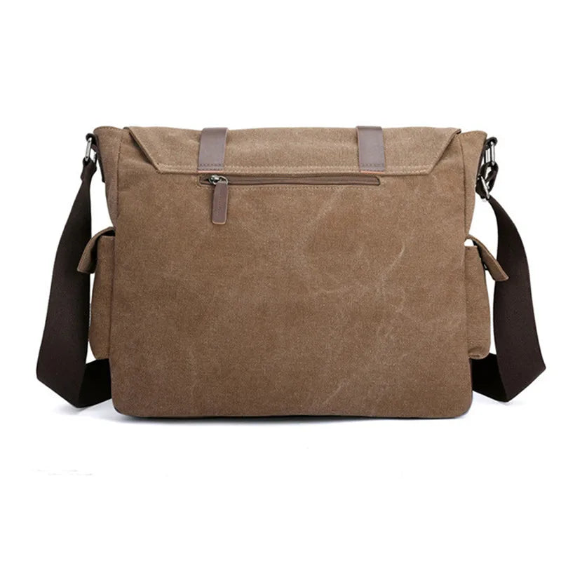 Men's Vintage Canvas Bag Men Casual Crossbody Bag For Men Messenger Bag Man Travel Shoulder Bags