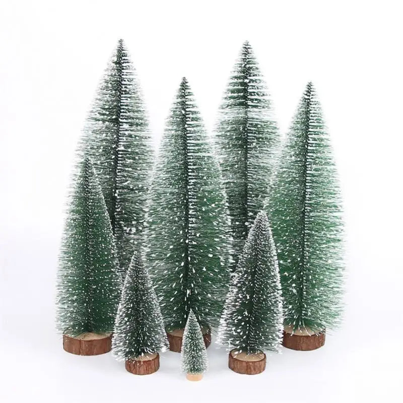 Miniature Christmas Tree Small Artificial Sisal Snow Landscape Architecture Trees For Christmas