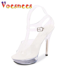 Crystal Sandals High Heels Ultra-high Heel