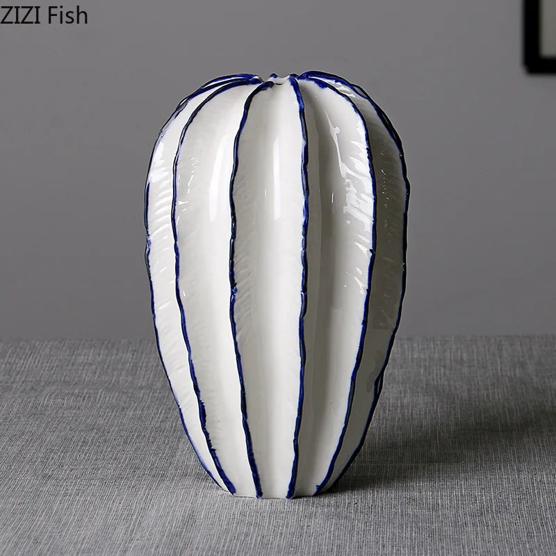 Carambola Decorative Ceramic Vase Crafts Floral Flower