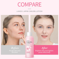 LAIKOU Sakura Face lotion Moisturizing Essence Moisturizing Shrink Pores Repairing Emulsion Facial Skin Care Products