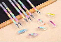 Kawaii Cute Highlighter Marker Stationary 6 Color Pen