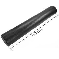 Black Long Massage Yoga Column EPP Extra Firm High Density Foam Roller for Muscle Recovery