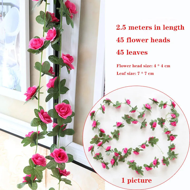 Fake leaves diy hanging garland artificial flower