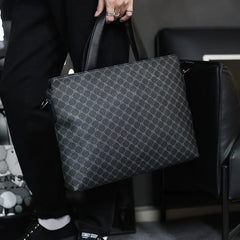 New Business Casual Men Top-Handle Bags Briefcase Men Handbag Fashion Print Shoulder Messenger Bag