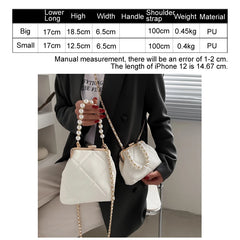 Women's Party Clutch Wedding Crossbody Bag Totes Stylish Pearl Clip Bag  Evening Handbags