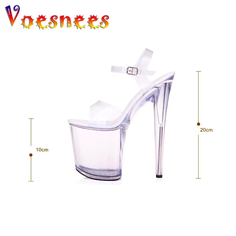 Crystal Sandals High Heels Ultra-high Heel