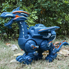 Simulation Fire Mechanical Dinoasur Water Spray Cool Light Electric Children Entertainment Puzzle Model Game Toys