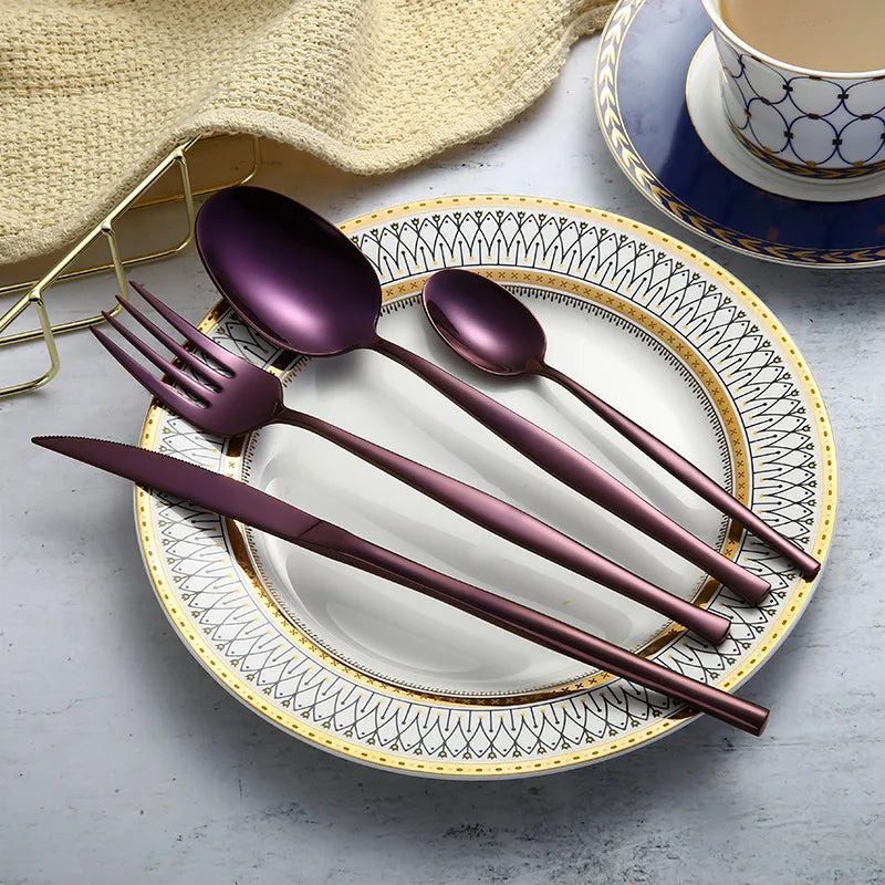 Stainless Steel Cutlery Silverware Spoon Set Dinner Set