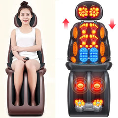 Electric massager neck lumbar back shoulders multi-function body vibration kneading chair