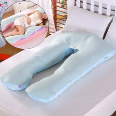 Only mat ! Pregnant Sleep Support Pillow Mat Ice Silk Mat Comfortable U Shape Mat