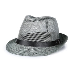 Summer linen breathable sunhat Jazz small outdoor sun hat for men's