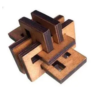 Classic Wooden Puzzle Mind Brain Teasers Burr Interlocking Puzzles Game Toys for Adults Children