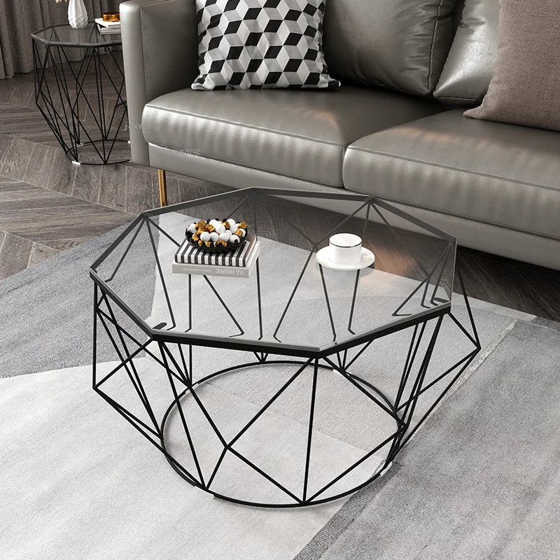 Nordic Wrought Iron Coffee Tables Furniture Living Room Bed