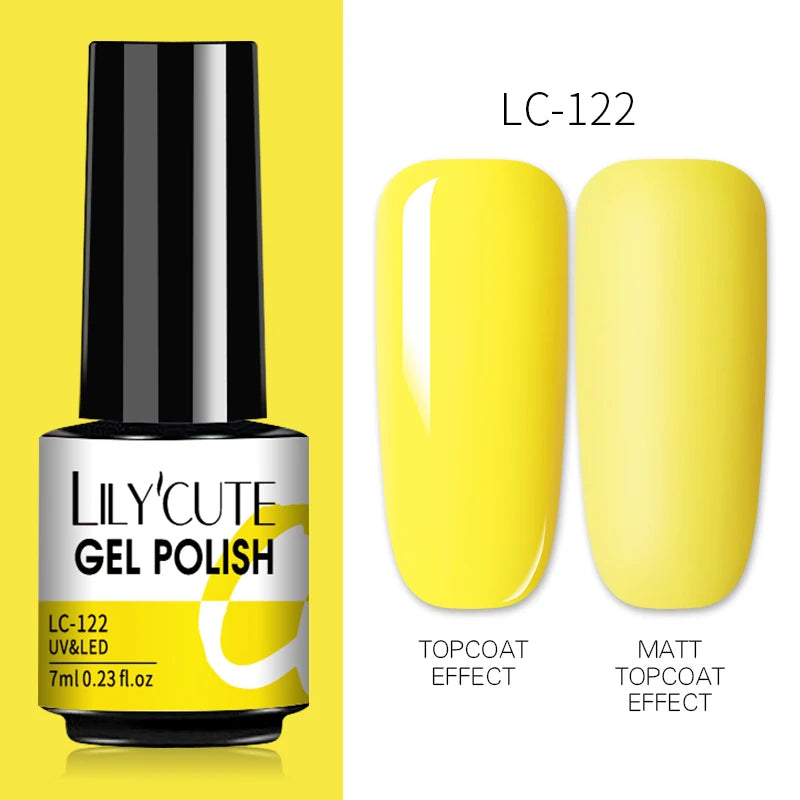 Gel Nail Polish Bright Color Nail Gel Semi Permanent UV Varnish Manicure Soak Off Top Base