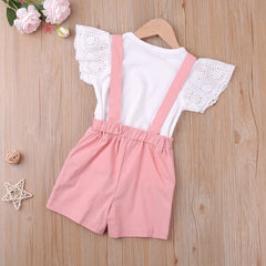 Humor Bear Girls Summer Suit Korean Version of Two-piece  Shorts Clothes