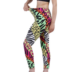 Leggings Women's Leopard Fitness Black Leggin