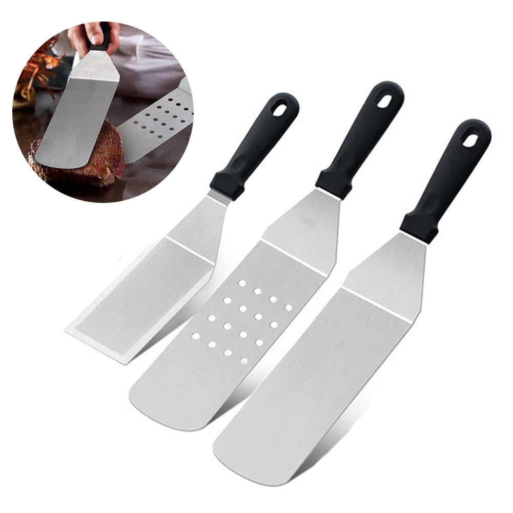 Stainless Steel Steak Fried Shovel Leaky Spatula Pizza Peel