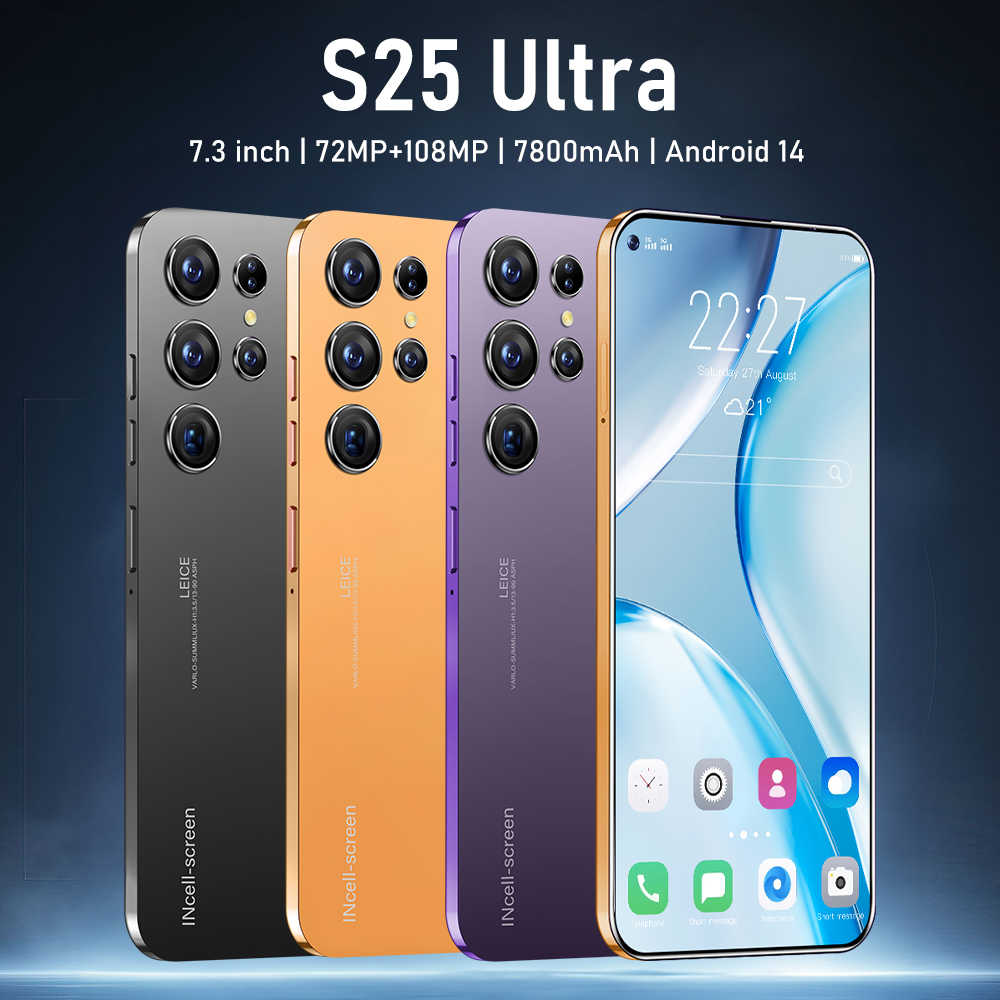 S25 ultra+ Beauty camera 4g 5g unlocked high quality dual sim cards smartphone