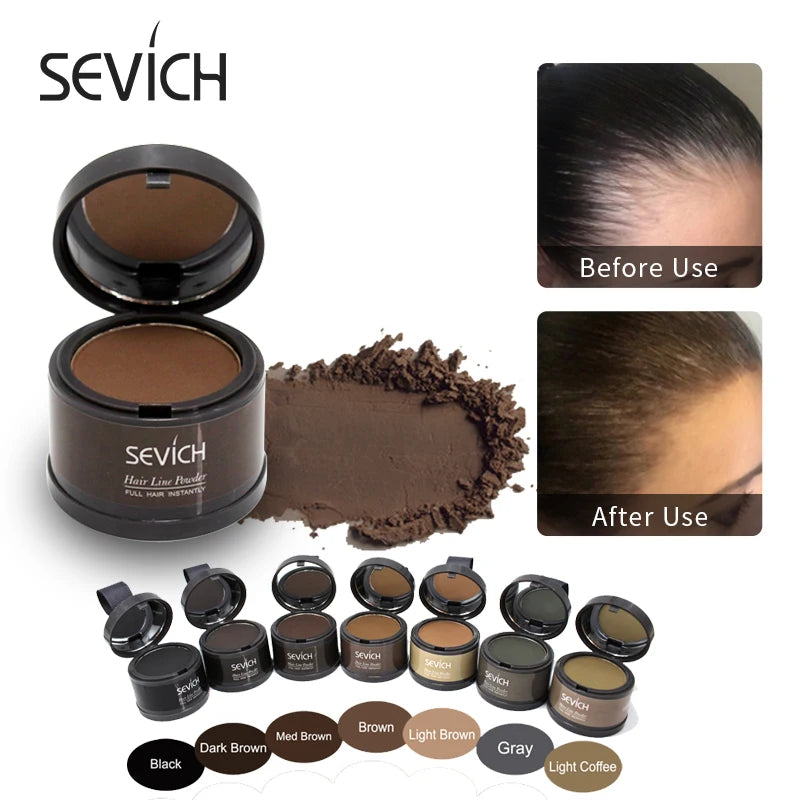 Sevich Hair Fluffy Powder Instantly Black Blonde Root Cover Up Hair Concealer