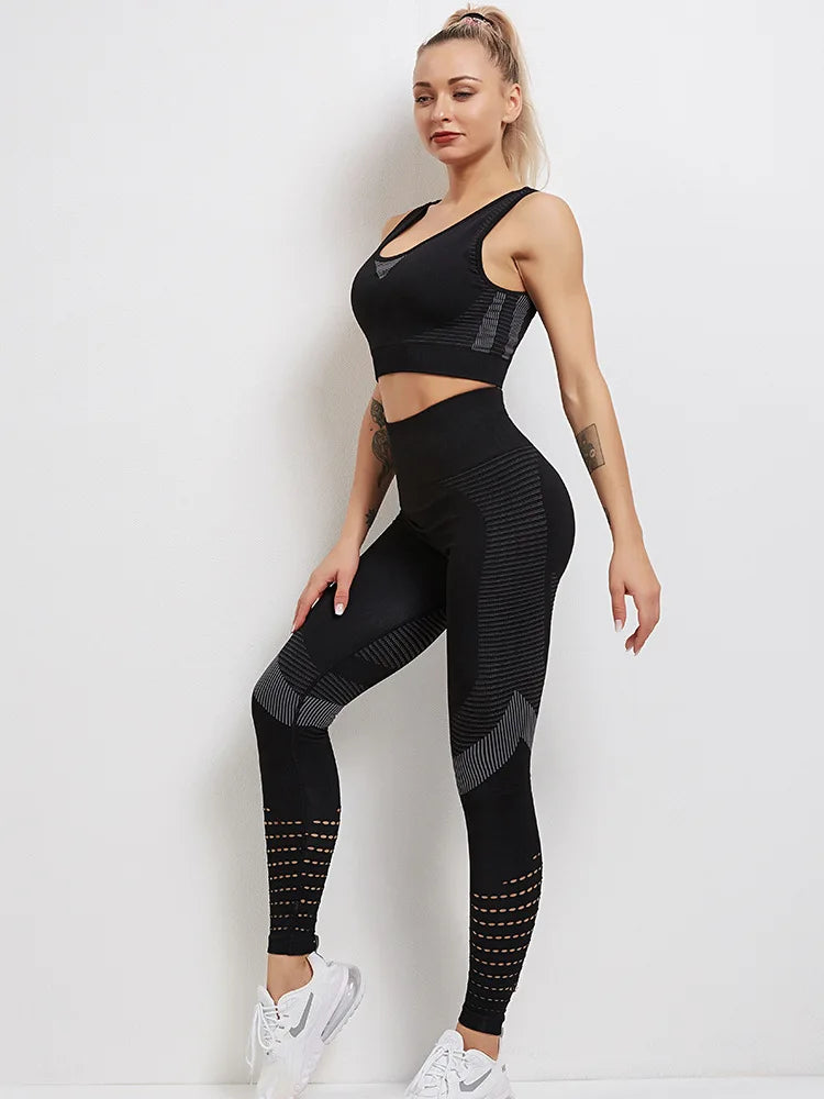 Women's Sportswear Yoga Set Workout Clothes Athletic Wear Sports Gym Legging