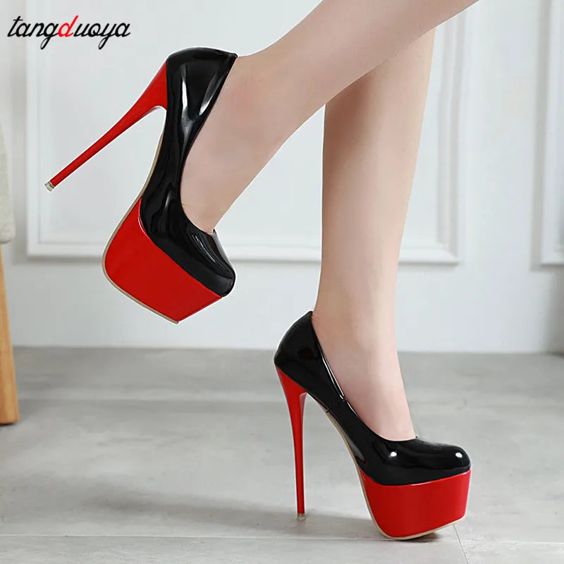 Wedding Party Shoes Pumps For Women 16cm platform high heels women