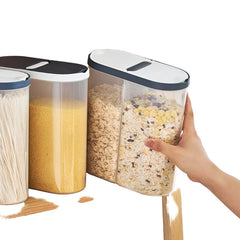 New Plastic Storage Container Pasta Rice Dispenser Cereals Organizer