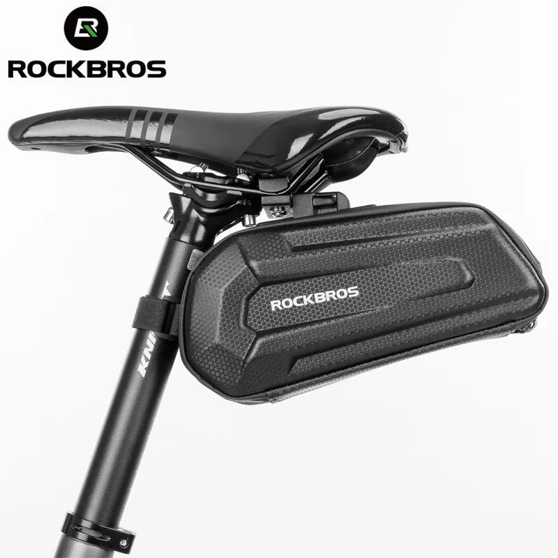 ROCKBROS Bicycle Bag Cycling Saddle Bag Quick Release Seatpost Waterproof Large Capacity Shockproof Bike Rear Bag