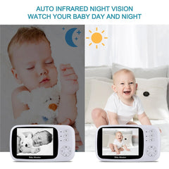 Baby Monitor Video Camera Audio 3.5 inch LCD Screen Child Nanny Security with Night Vision 2 Way Talk VOX Mode