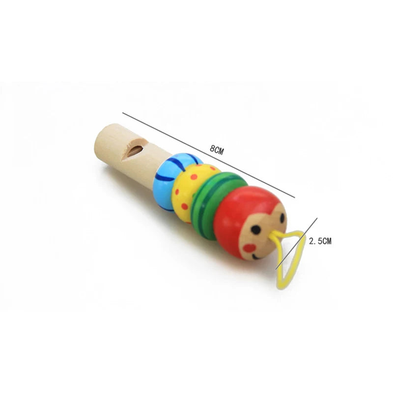 Infant Whistling Toy Wooden Random Color Toys