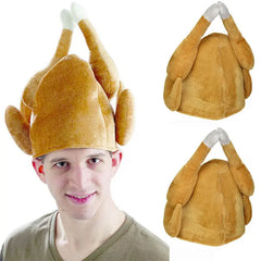 Funny Roasted Turkey Hat Cooked Chicken Costumes Accessories