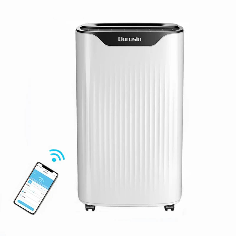 Household Dehumidifier APP Control Deshumidificador Moisture Absorber Air Purifier Mute Bedroom Basement Moisture-proof Dryer