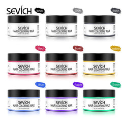 Sevich 10 colors Hair color wax Strong And Hold Unisex Hair Wax