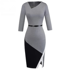 Work Business Office Bodycon Elegant Pencil Dress