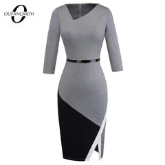 Work Business Office Bodycon Elegant Pencil Dress