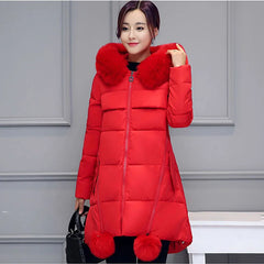 Oversize Winter Jacket Women Parka New Hooded Outerwear Warm Down Cotton Jacket