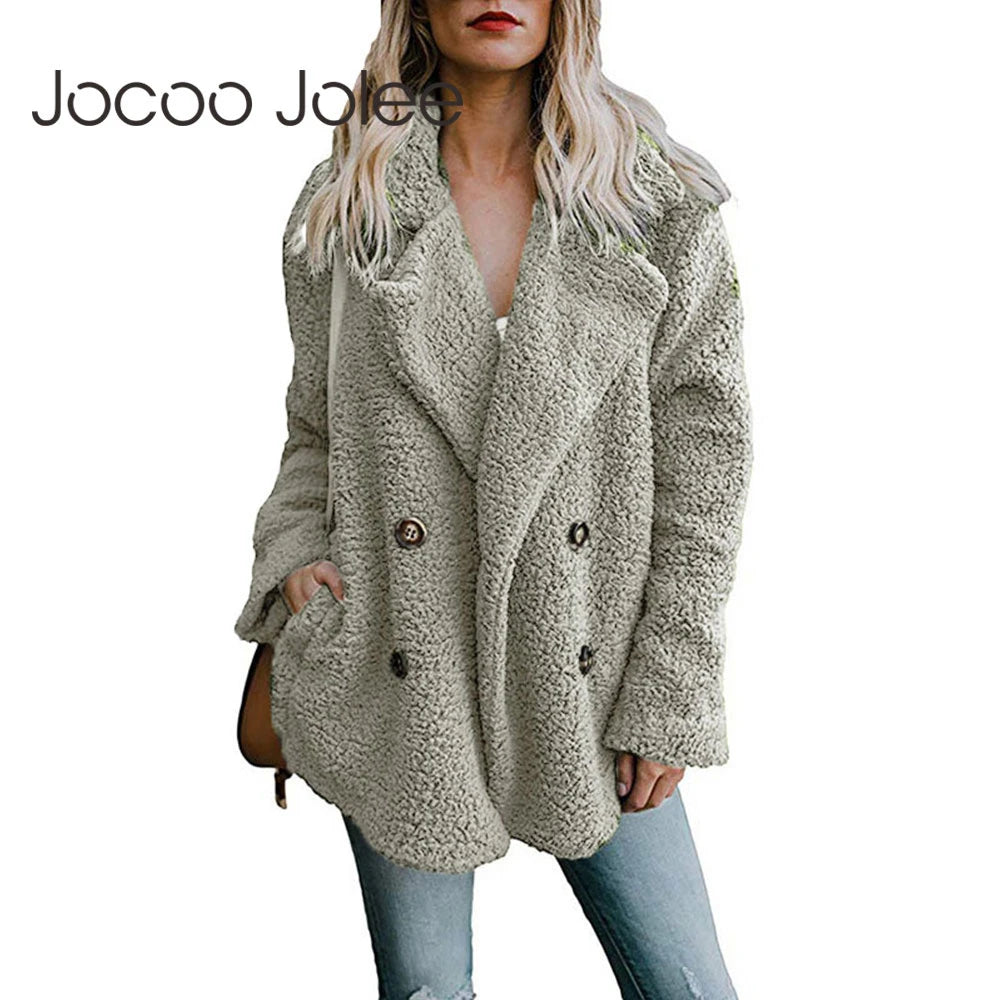 Female Warm Faux Fur Coat