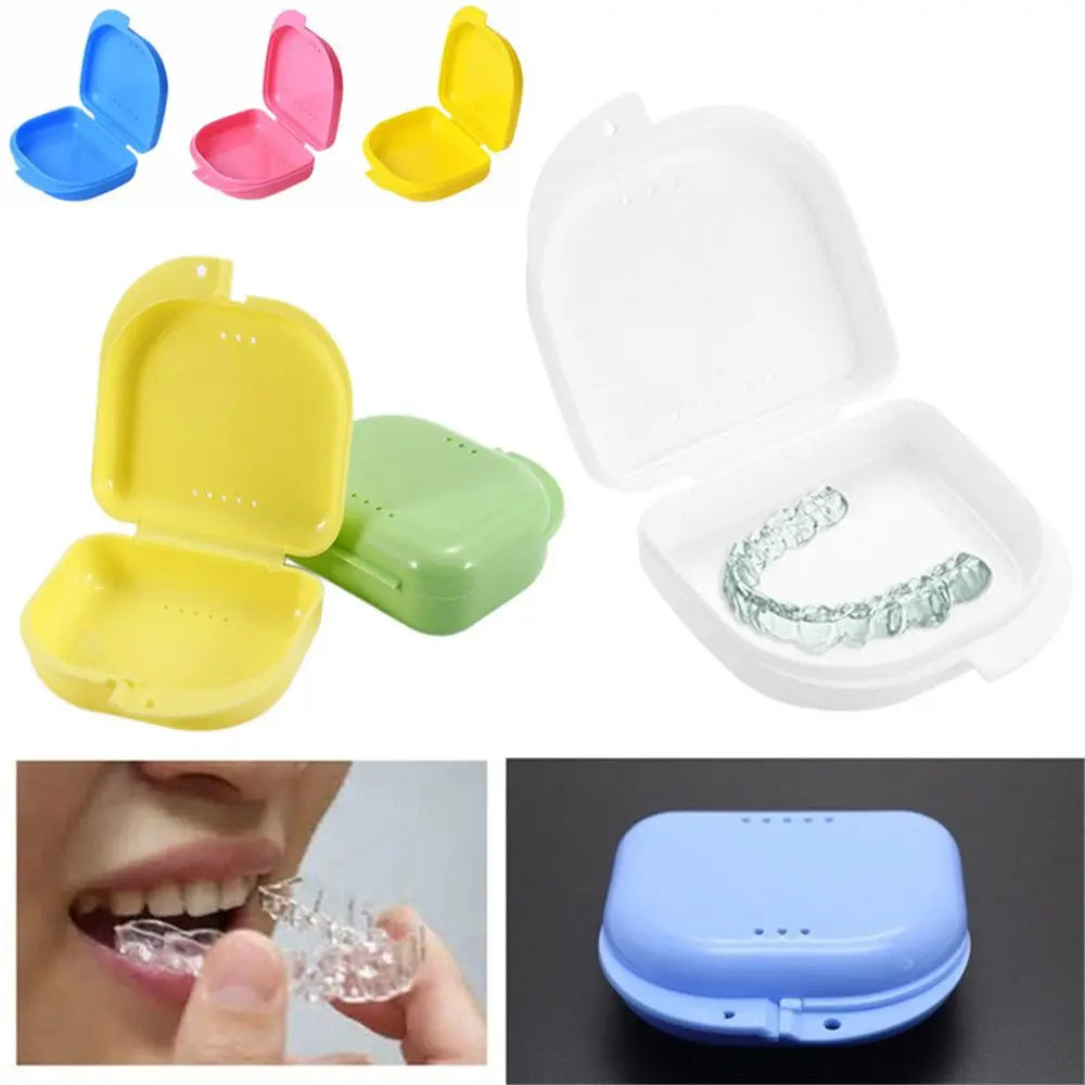 New Dental Appliance Supplies Tray Health Care Braces Case Mouth Guard Container Denture Storage Box Oral Hygiene