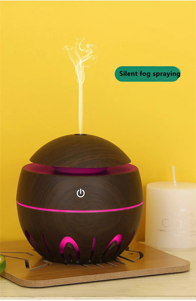 Mini Portable Ultrasonic Air Humidifier Aroma Essential Oil Diffuser